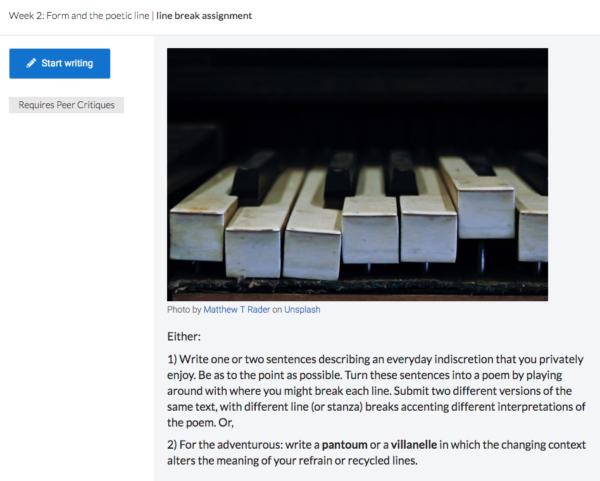 Online poetry courses, image 1