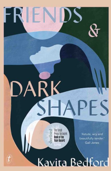 Book cover Friends and Dark Shapes by Kavita Bedford